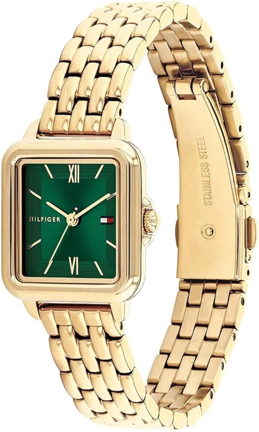 Tommy Hilfiger Three Hand Quartz Movement Watch for Women with Stainless Steel Bracelet or Leather Strap