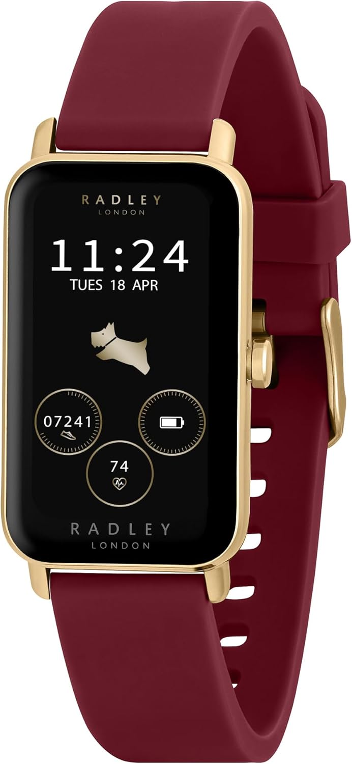 RADLEY Series 21 Womens Smart Watch with Cranberry Red Lozenge Silicone Strap RYS21-2148