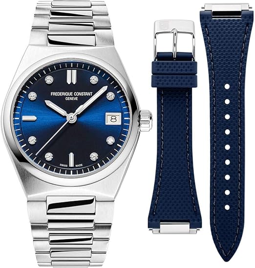 Frederique Constant Women's Analogue Quartz Watch with Stainless Steel Strap FC-240ND2NH26B