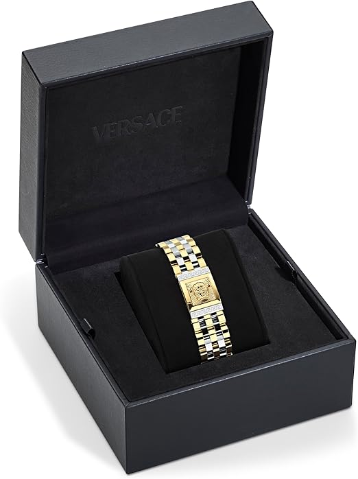 Versace Women's Analogue Swiss Quartz Watch with Stainless Steel Strap VE0C00125