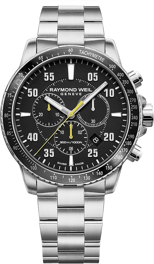 Raymond Weil Women Chronograph Swiss Quartz Watch with Stainless Steel Strap 8570-ST2-05207