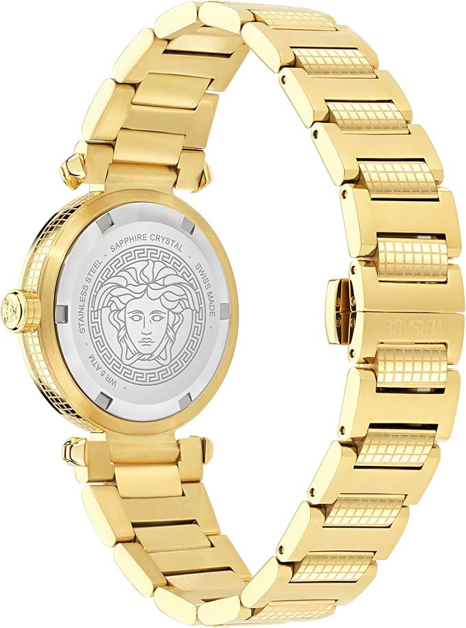 Versace Women's Analogue Swiss Quartz Watch with Stainless Steel Strap VE5B00625